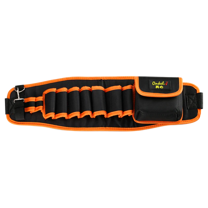 Premium Electrician's Tool Belt Organiser made from durable Oxford cloth with customisable tool slots and adjustable belt for hands-on tradespeople