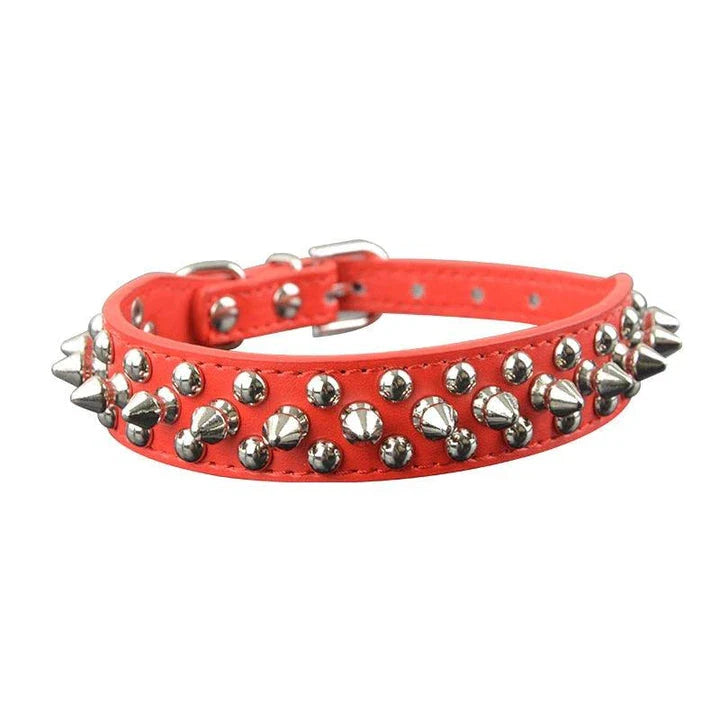 Premium quality PU leather pet collar in various colours and sizes for stylish dogs