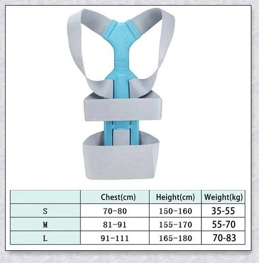 Premium invisible scoliosis brace for adults with adjustable straps and Velcro bands for customised support and improved posture