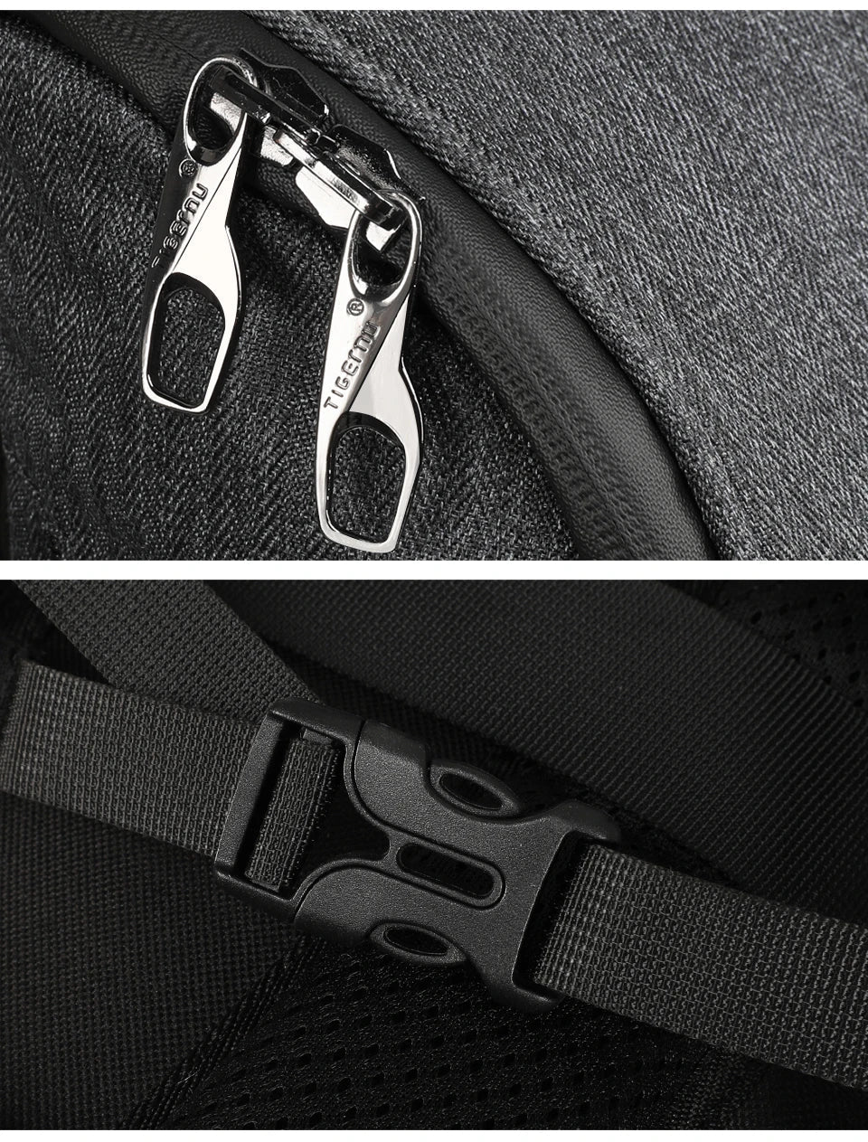Premium high-capacity USB backpack with 15.6-inch laptop compartment, USB charging port, and durable water-resistant construction