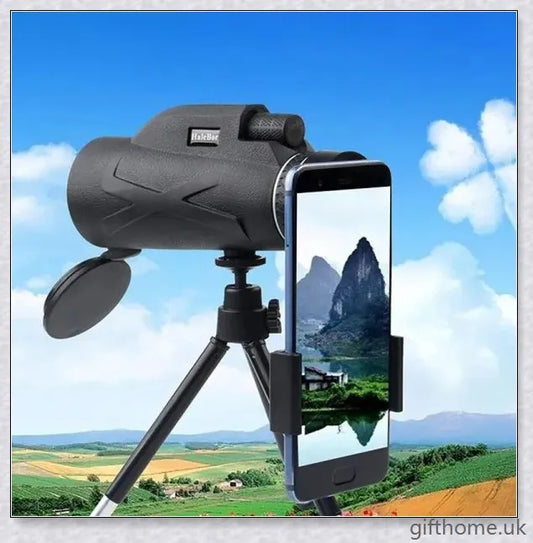 Premium 4K Pocket Monocular Phone Telescope with titanium alloy construction and advanced anti-shake technology for clear, stable long-range observation