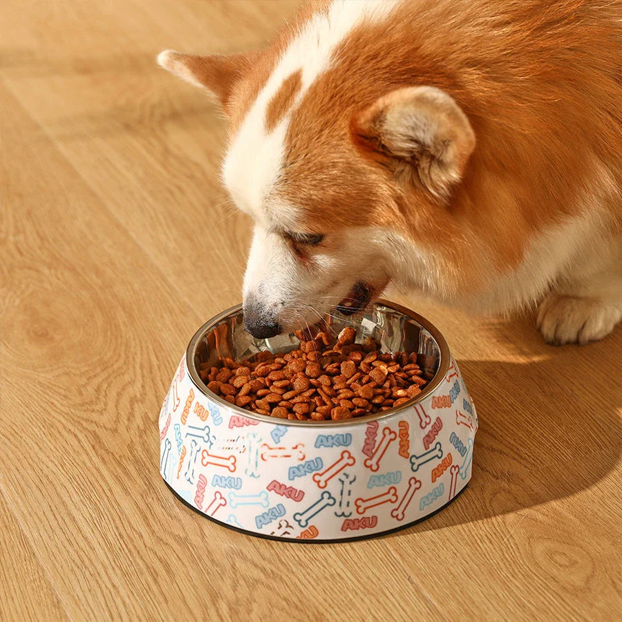 Anti-Tipping Stainless Steel Pet Food and Water Bowl - Durable, Spill-Proof Design for Hassle-Free Mealtime