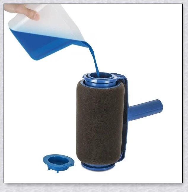 Premium Paint Roller Kit with large paint chamber, micro-fibre roller, and precision edging tools for a flawless painting job