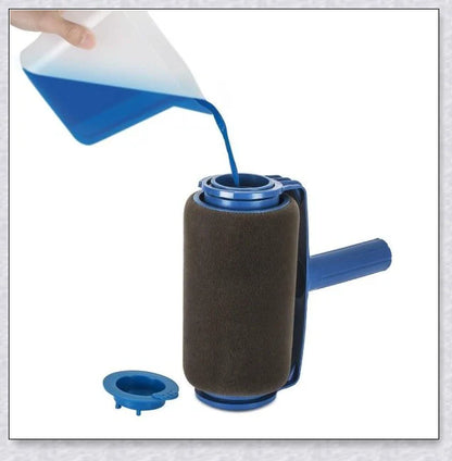 Premium Paint Roller Kit with large paint chamber, micro-fibre roller, and precision edging tools for a flawless painting job