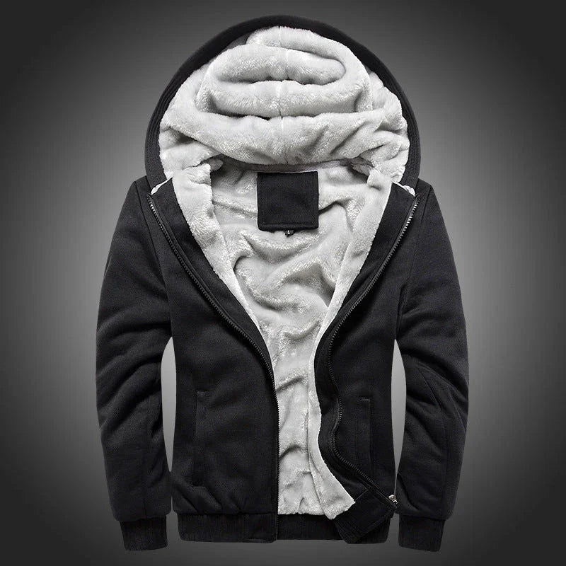 Premium padded velvet coat with thick insulating lining, available in various colours for stylish and sporty men in the UK