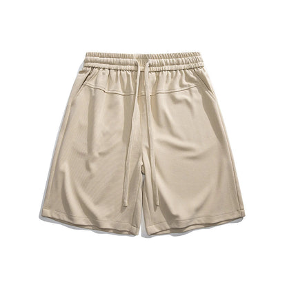Premium straight-fit drawstring trousers in white, khaki, and black colours for stylish British men