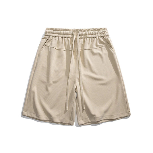 Premium straight-fit drawstring trousers in white, khaki, and black colours for stylish British men