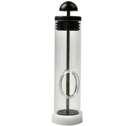 A transparent, adjustable-length tool for efficiently locating and marking queen bees in beehives.