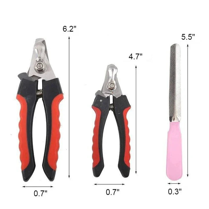 Premium pet nail clippers made of stainless steel with ergonomic design for comfortable and efficient grooming of dogs and cats
