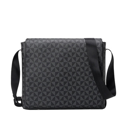 Premium quality PU leather business commuter bag with multiple compartments and adjustable shoulder strap for organised and comfortable transportation of essentials