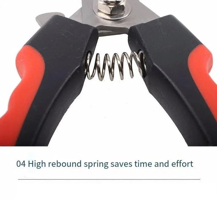 Premium pet nail clippers made of durable stainless steel with an ergonomic design for comfortable grooming of dogs and cats
