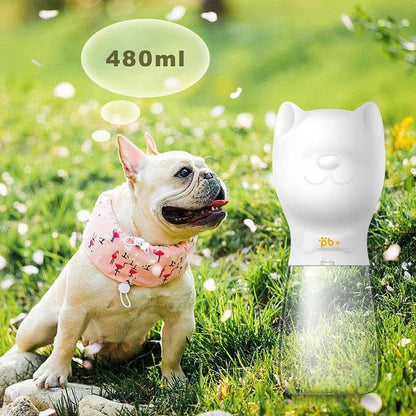 Premium outdoor dog feeding and water bottles in various sizes, featuring robust ABS construction and spill-proof design for hassle-free hydration and nourishment on the go.