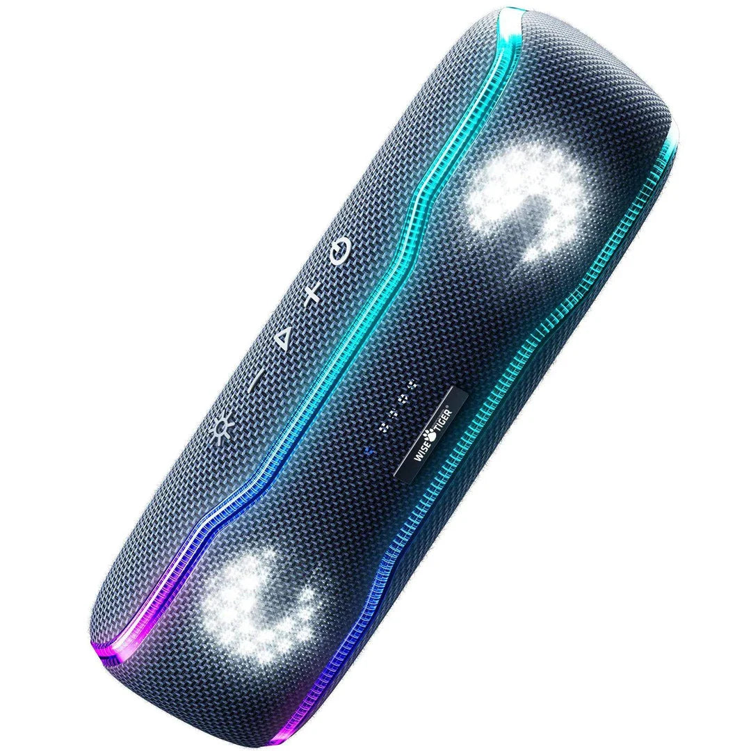Premium Portable Outdoor Bluetooth Speaker with 25W Stereo Sound and Colour-Changing Lights