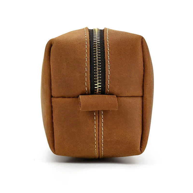 Premium leather clutch bag with multiple interior pockets, designed for the sophisticated British gentleman
