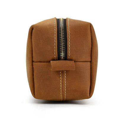 Premium leather clutch bag with multiple interior pockets, designed for the sophisticated British gentleman