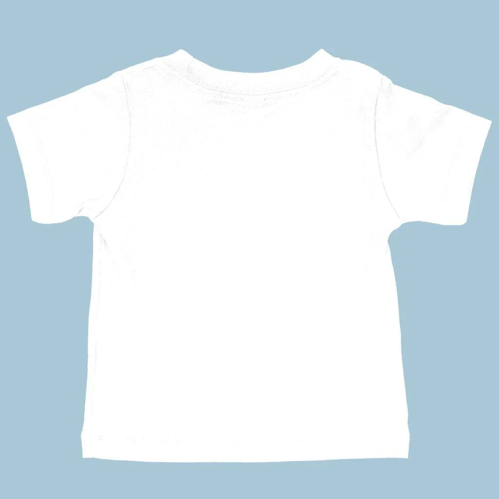 A soft and flexible baby t-shirt made from premium Airlume cotton, designed for comfort and adaptability.