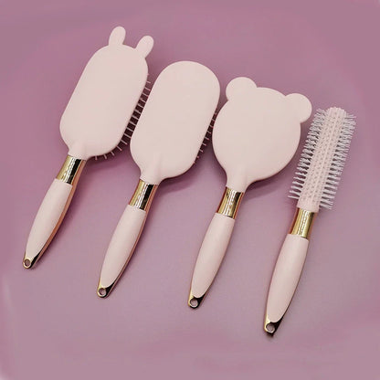 Professional Beauty Hair Brush with round-ended nylon pins for gentle scalp massage and healthy hair