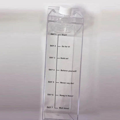 Premium transparent water bottle made with eco-friendly materials, featuring a crystal-clear design and durable construction for everyday hydration