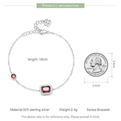 Elegant platinum plated double-layer heart-shaped bracelet made with 925 sterling silver