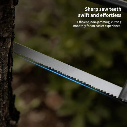 Portable Multifunctional Folding Hand Saw with detachable design and sharp saw teeth for outdoor cutting tasks