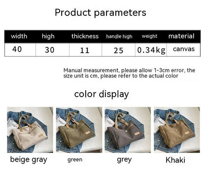 Premium canvas shoulder bag in grey, khaki, and green colours, featuring a stylish and functional design for everyday use.