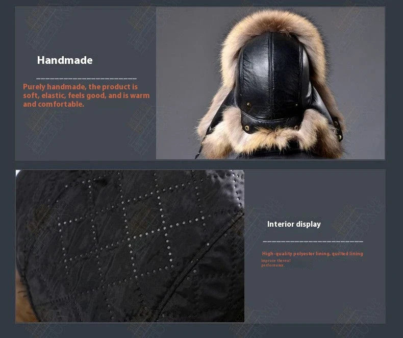 Premium insulated Ushanka hat made of durable artificial leather for optimal warmth and comfort in cold British weather