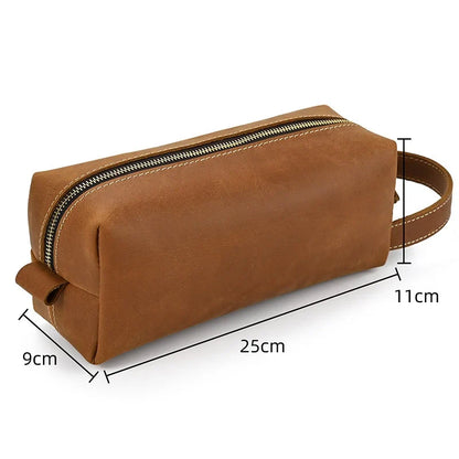 Premium leather clutch bag with multiple interior pockets, designed for the sophisticated British gentleman
