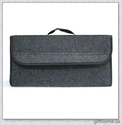 Premium felt car storage organiser with foldable, compact design for tidy car interiors