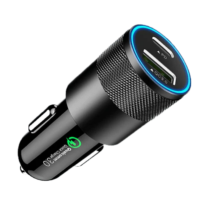 Dual PD & Type-C USB Power Adapter with Rapid Charging Capabilities for Smartphones, Tablets, and Other Devices