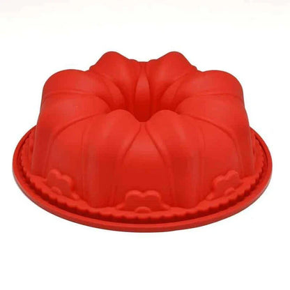 Premium non-stick silicone baking mould in red colour, designed for hassle-free baking and easy clean-up