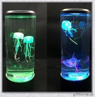 Bedside Hypnotic Jellyfish Lamp Aquarium with lifelike synthetic jellyfish and colour-changing LED lights for a calming and soothing ambience