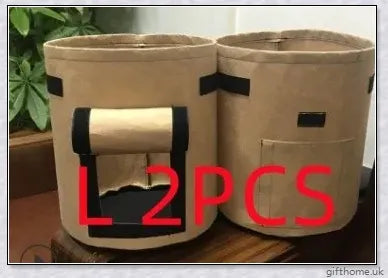 Premium breathable plant grow bags for growing potatoes, tomatoes, and other vegetables on balconies and in gardens