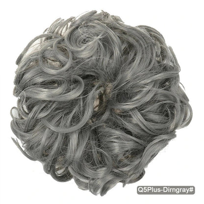 Messy Chignon Donut Hair Bun Pad in Fawn Brown, a versatile hair accessory that provides effortless elegance