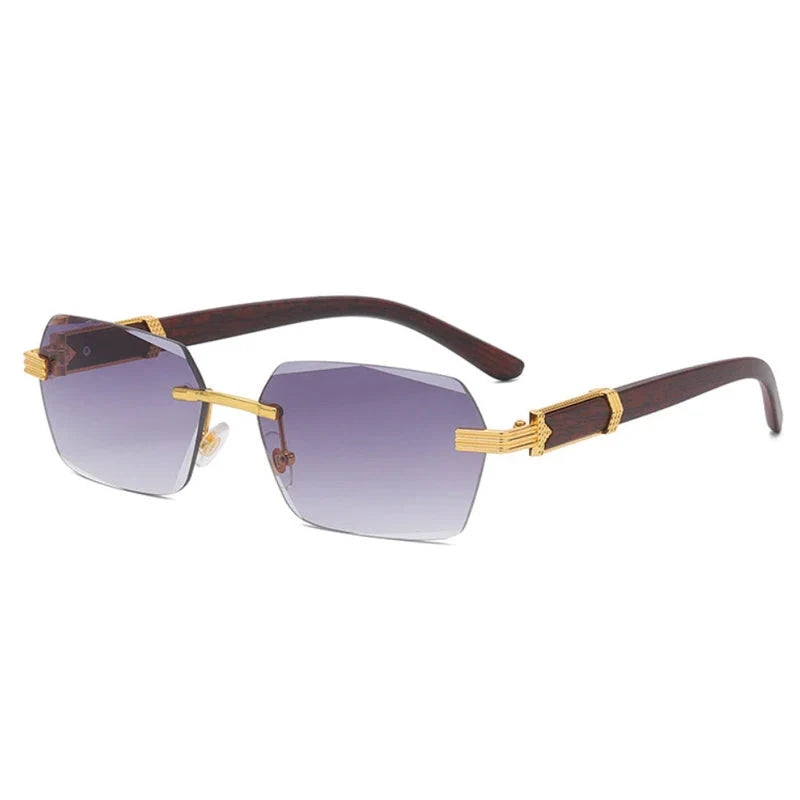 Rectangle fashion sunglasses with sleek, modern frames and mirror gradient lenses that provide UV400 protection.
