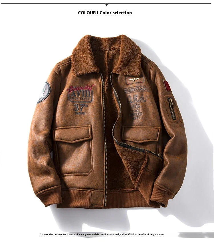 A luxurious suede jacket with a lambswool lining, offering superior warmth and timeless British style.