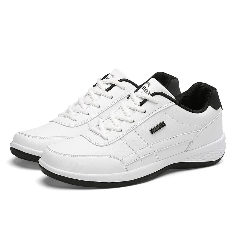 Premium British-made autumn and winter sports shoes with lightweight, wear-resistant construction and viscose sole technology for superior comfort and traction.
