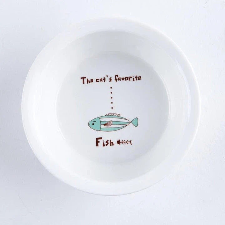 Ceramic Pet Bowl with Tilted Base in various colours, designed for comfort and style