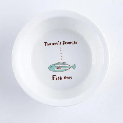 Ceramic Pet Bowl with Tilted Base in various colours, designed for comfort and style