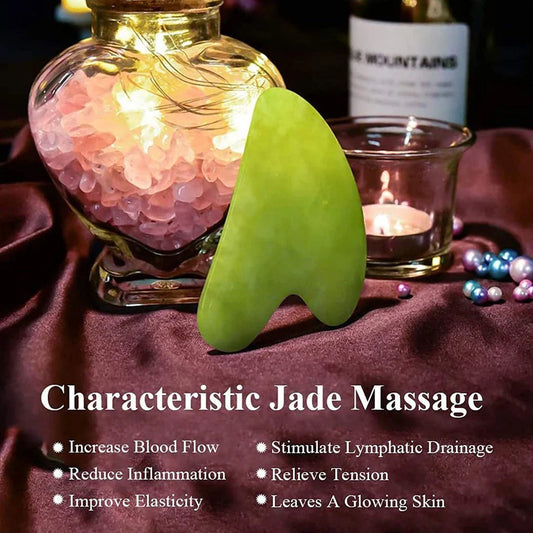 Luxurious Jade Roller and Guasha Set for Soothing Facial Massage and Skin Rejuvenation