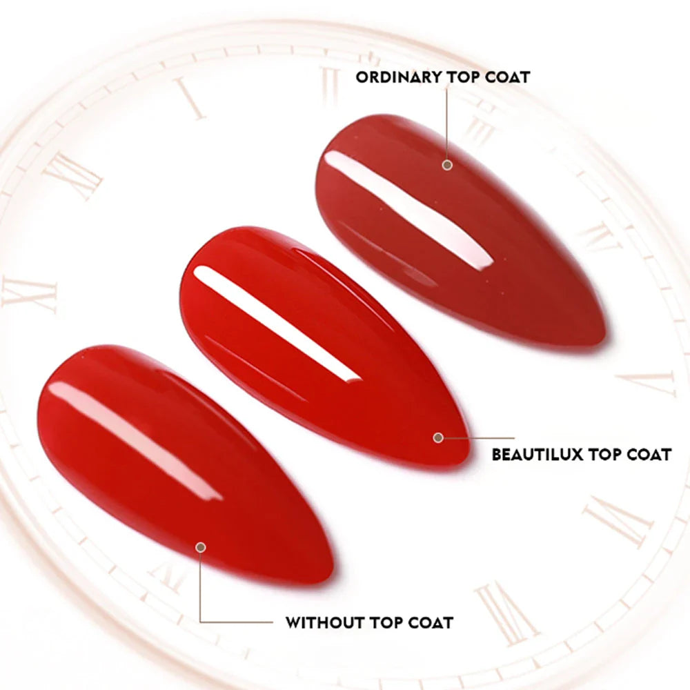 Close-up of a hand wearing the Luxurious Multifunctional Gel Nail Polish in a glossy finish