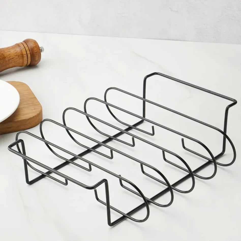 Premium non-stick barbecue grill net with sturdy metal construction, versatile design for steak racks, spare ribs, and more