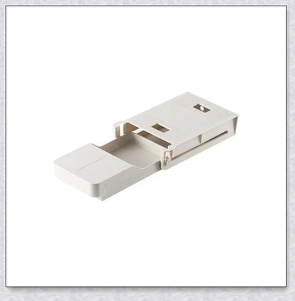 Discreet hidden under-desk storage drawer for pens, pencils, and other office supplies