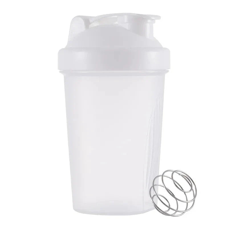 Premium protein shaker bottle with stainless steel whisk ball, BPA-free plastic, and leak-proof design for on-the-go fitness enthusiasts in the UK.