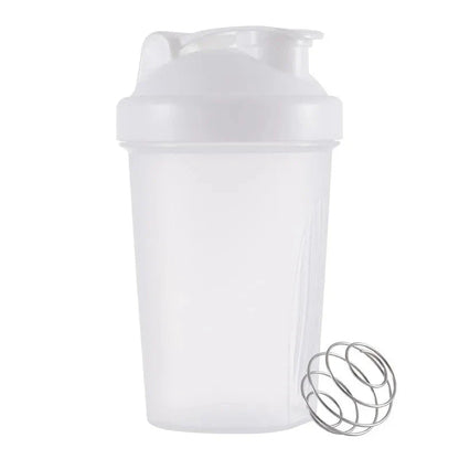 Premium protein shaker bottle with stainless steel whisk ball, BPA-free plastic, and leak-proof design for on-the-go fitness enthusiasts in the UK.