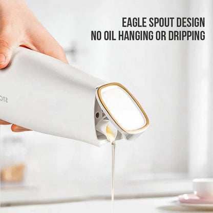 Automatic Leak-Proof Glass Oil Pot - Elegant and Mess-Free Kitchen Companion