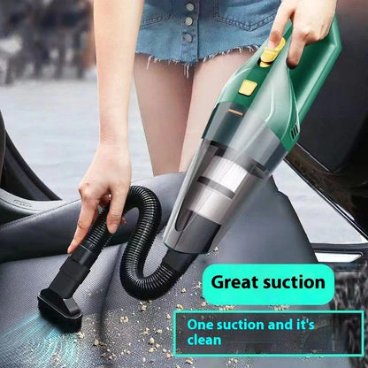 Premium cordless car vacuum cleaner with powerful suction and rechargeable battery for effortless cleaning of vehicle interiors