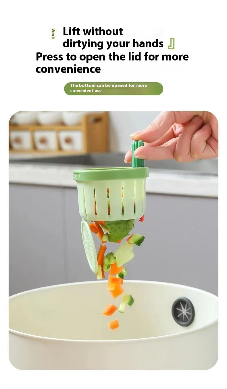 Elegant green cactus-inspired sink filter basket with effective debris trapping capabilities