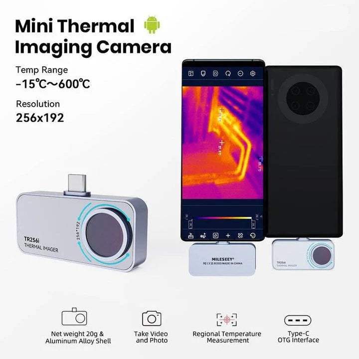 High-resolution thermal imaging camera for Android devices, offering exceptional clarity and precision for a variety of applications