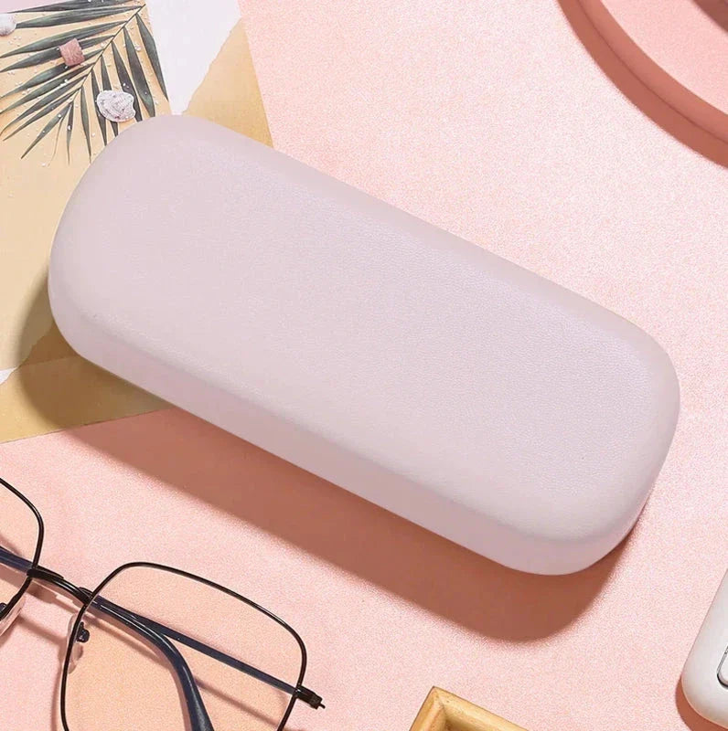 Candy-coloured PU sunglasses case with a soft, plush interior to protect your eyewear in style