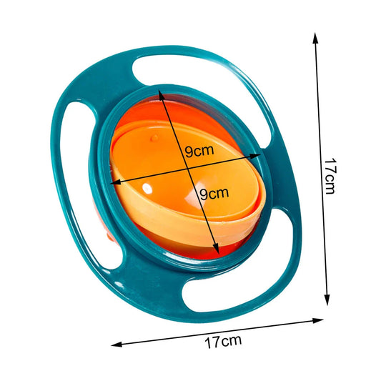 Trendha 360° Spill-Proof Gyroscopic Toddler Feeding Bowl in Pink